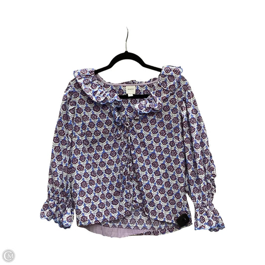 Blouse Short Sleeve By Maeve In Floral Print, Size: M