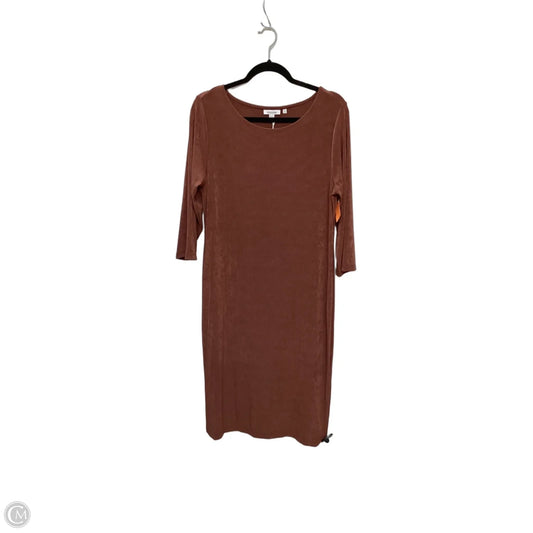 Dress Casual Maxi By Chicos In Brown, Size: L