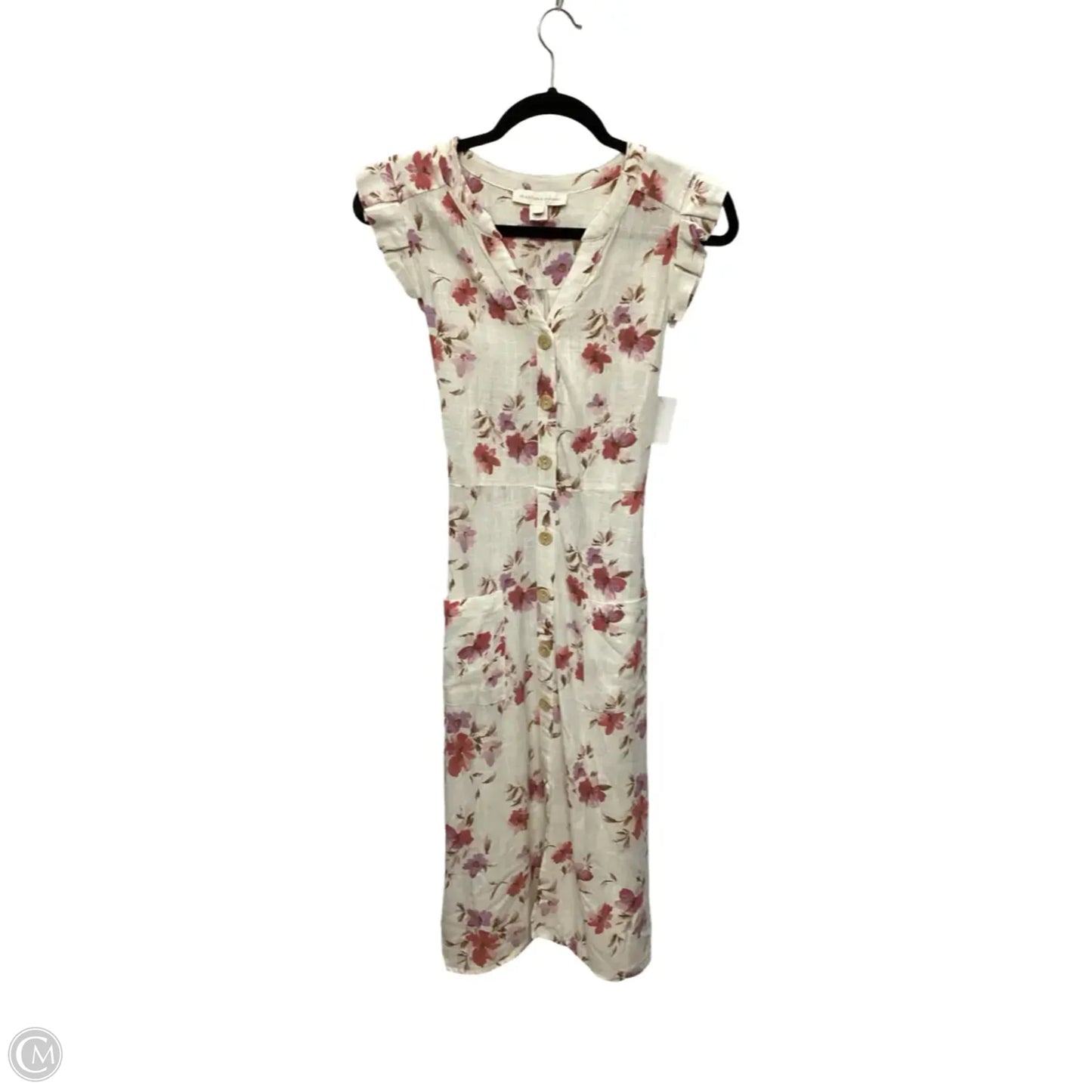 Dress Casual Midi By Monteau In Floral Print, Size: S