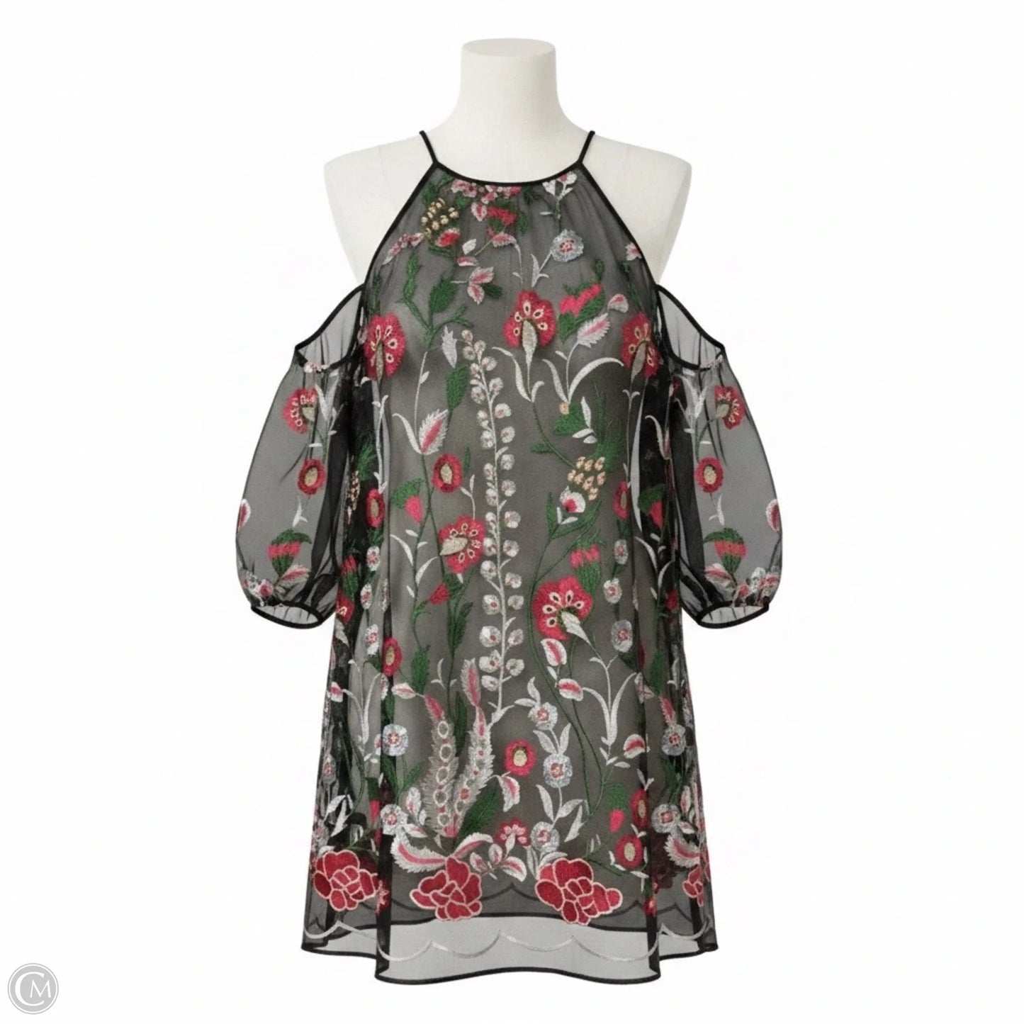 Dress Party Short By Belle Badgley Mischka In Floral Print, Size: 6