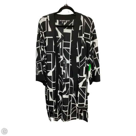 Kimono Designer By Karl Lagerfeld In Geometric Pattern, Size: S