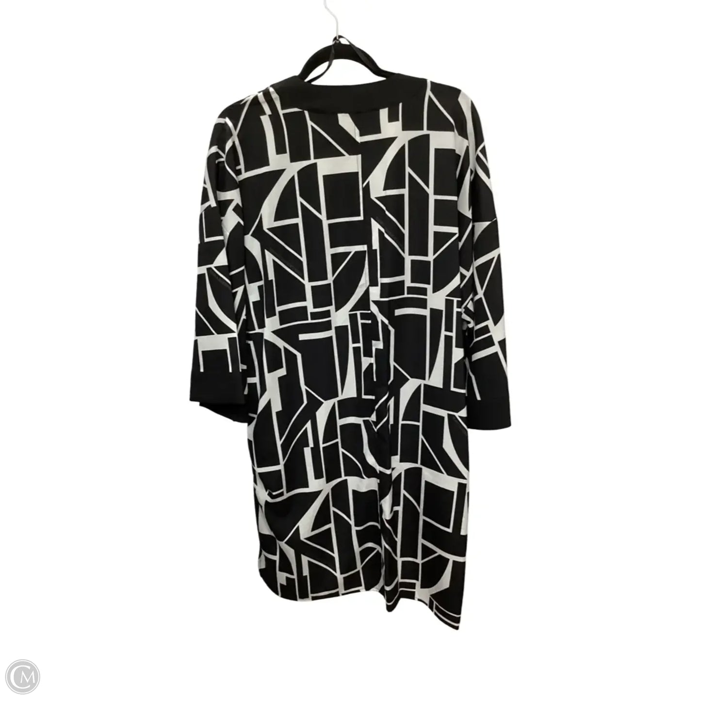Kimono Designer By Karl Lagerfeld In Geometric Pattern, Size: S
