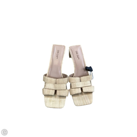 Sandals Flats By On 34th In Tan, Size: 8.5