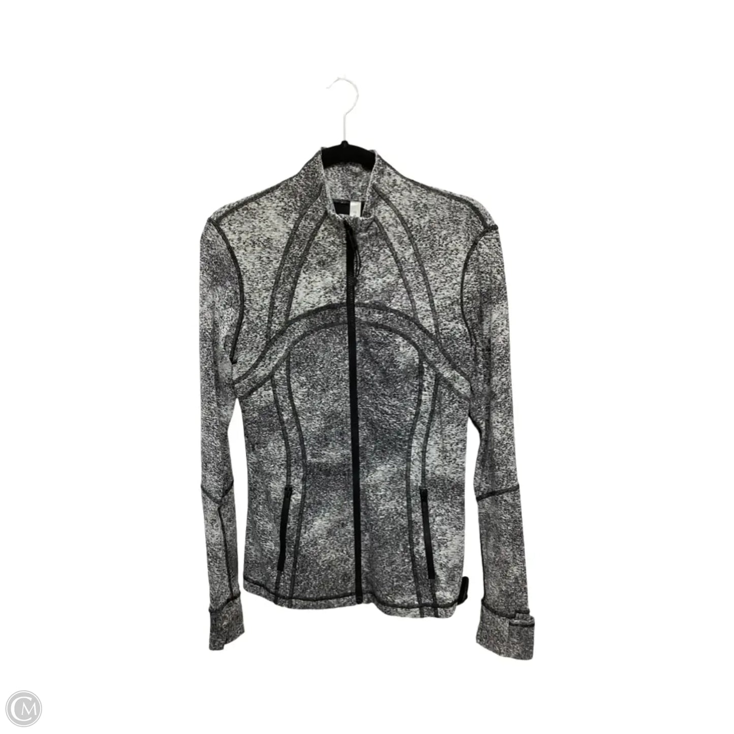 Athletic Jacket By Lululemon In Grey, Size: 12