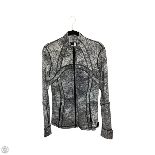 Athletic Jacket By Lululemon In Grey, Size: 12