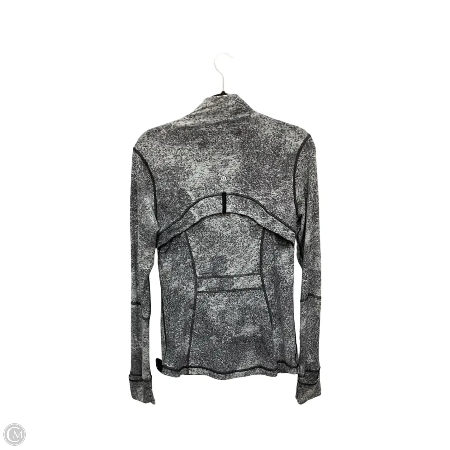 Athletic Jacket By Lululemon In Grey, Size: 12