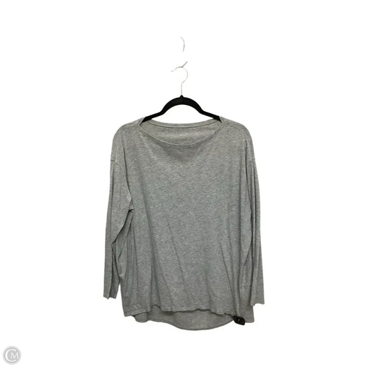 Athletic Top Long Sleeve Crewneck By Lululemon In Grey, Size: 10