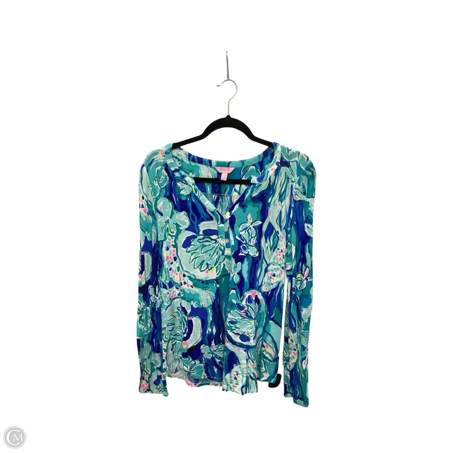 Blouse Designer By Lilly Pulitzer In Green, Size: S
