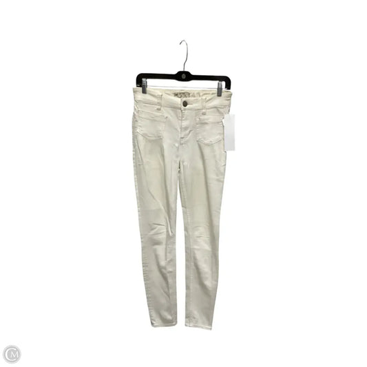 Jeans Skinny By Free People In Ivory, Size: 2
