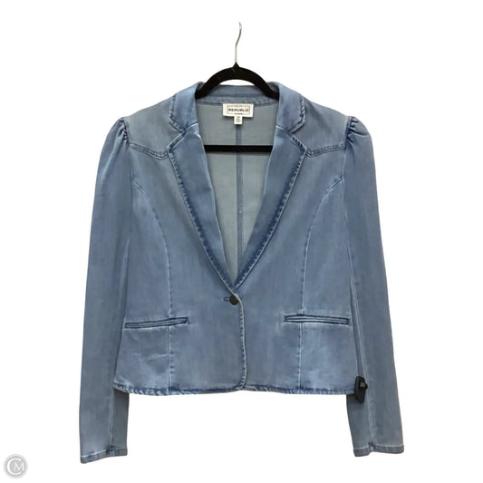 Blazer By For The Republic In Blue Denim, Size: M