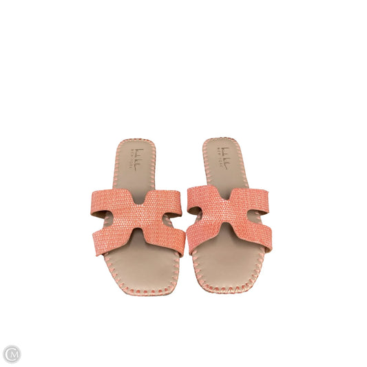 Sandals Flats By Nicole By Nicole Miller In Orange, Size: 8.5
