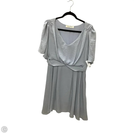 Dress Casual Short By LELA SKY  In Blue, Size: 1x