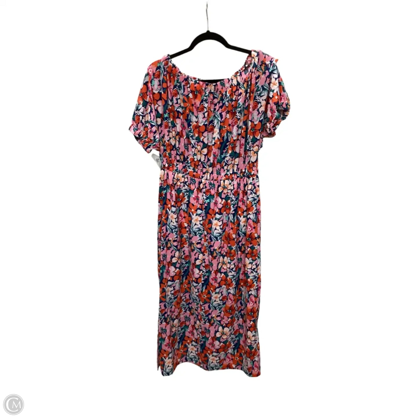 Dress Casual Maxi By Ott In Floral Print, Size: Xl