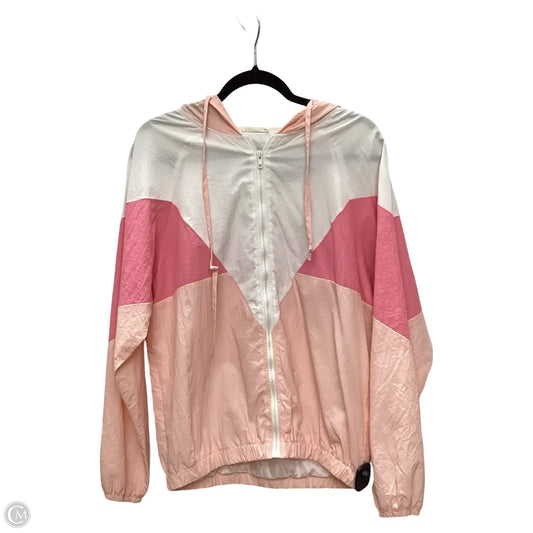 Coat Raincoat By Andthewhy In Pink, Size: S