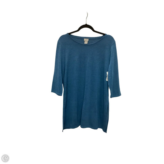 Blouse Long Sleeve By Chicos In Blue, Size: L