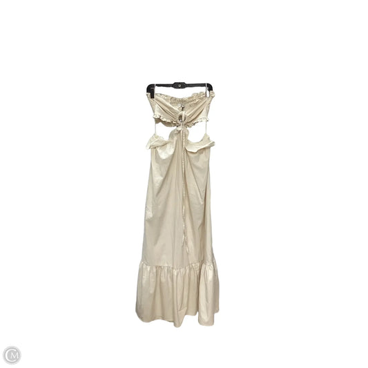 Dress Party Long By EB Luxe In Cream, Size: L