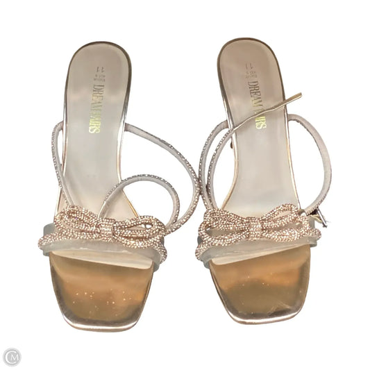 Sandals Heels Stiletto By Dream Pairs In Rose Gold, Size: 11