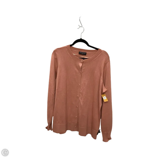 Cardigan By Lane Bryant In Coral, Size: Xl