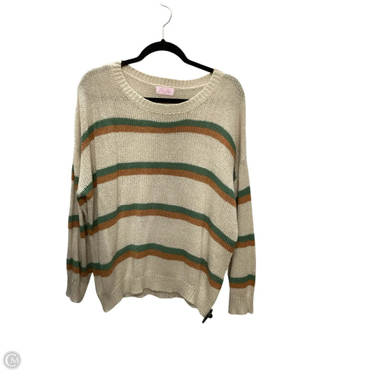 Sweater By Pink Lily In Striped Pattern, Size: S