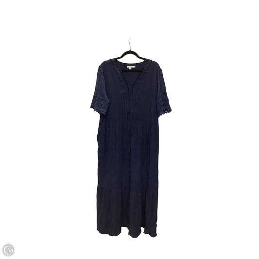 Dress Casual Maxi By Chicos In Navy, Size: M