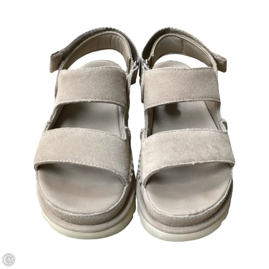 Sandals Designer By Ugg In Tan, Size: 7