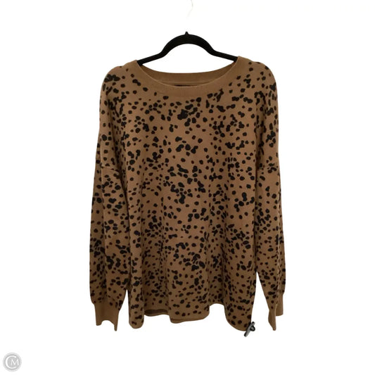 Sweater By J. Jill In Animal Print, Size: Xl