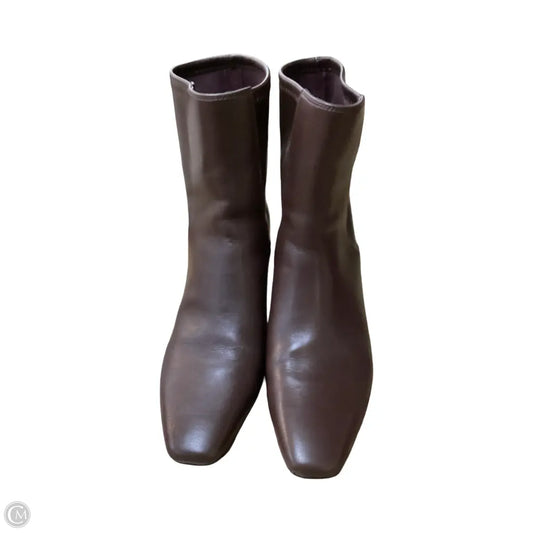 Boots Ankle Heels By Franco Sarto In Brown, Size: 6.5