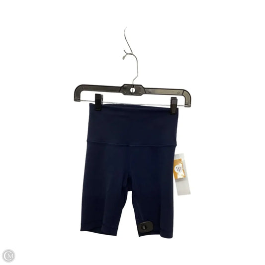 Athletic Shorts By Lululemon In Navy, Size: 4