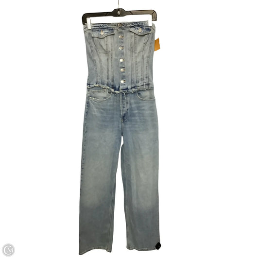 Jumpsuit By Zara In Blue Denim, Size: S