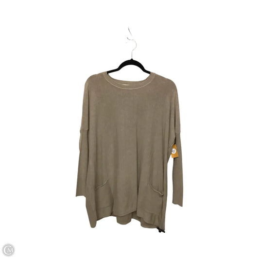 Blouse Long Sleeve By BLUSHING BRUNETTE In Tan, Size: S