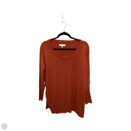 Sweater By New Directions In Orange, Size: M