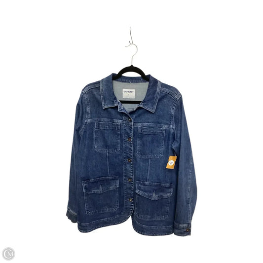 Jacket Denim By Old Navy In Blue Denim, Size: M