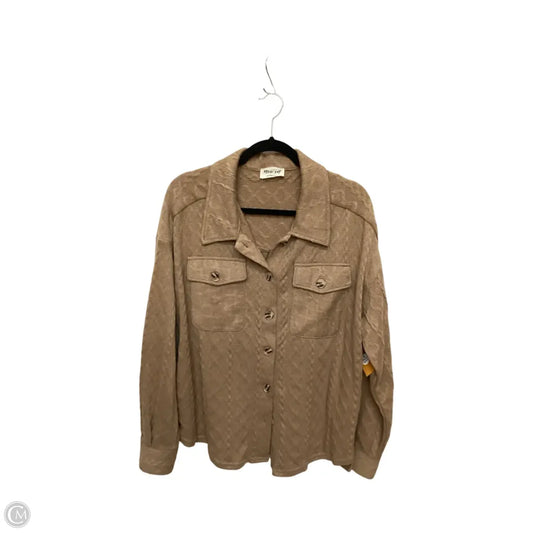 Jacket Other By New In In Tan, Size: L