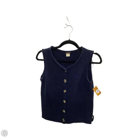 Vest Sweater By Magaschoni In Navy, Size: Xs