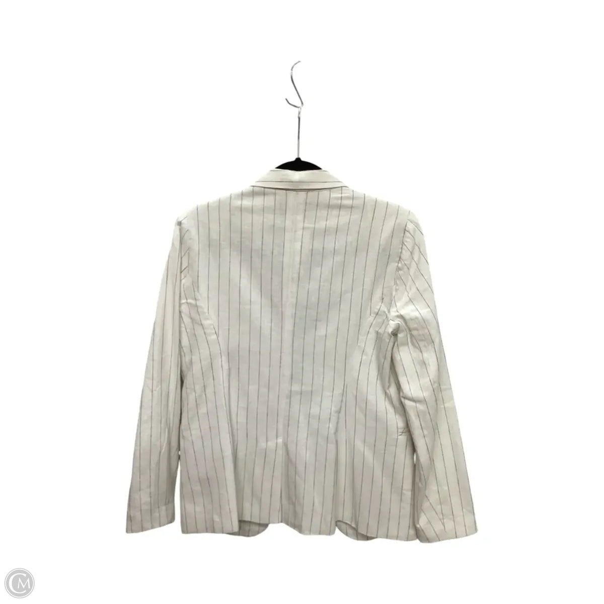 Blazer By Adrienne Vittadini In Striped Pattern, Size: M