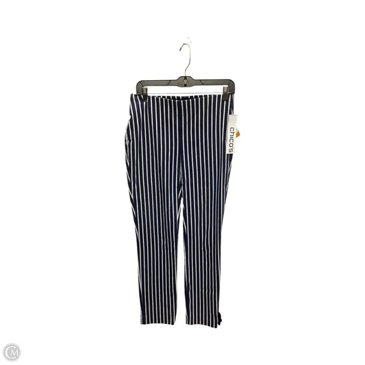 Pants Other By Chicos In Striped Pattern, Size: Xs