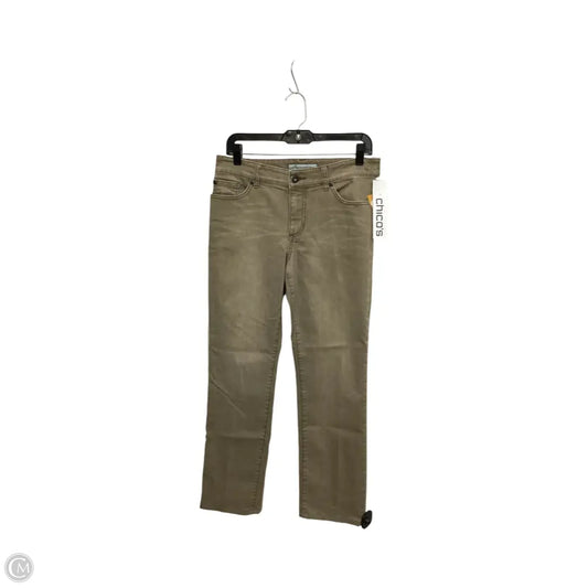 Jeans Boot Cut By Chicos In Tan, Size: S