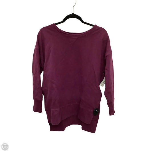 Sweatshirt Collar By Terra & Sky In Purple, Size: Xl