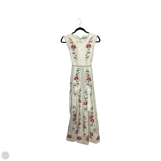 Dress Casual Maxi By Just Bellina In Cream, Size: M