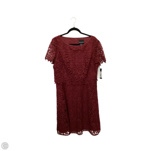 Designer Dress Party Short By Shani In Red, Size: 14