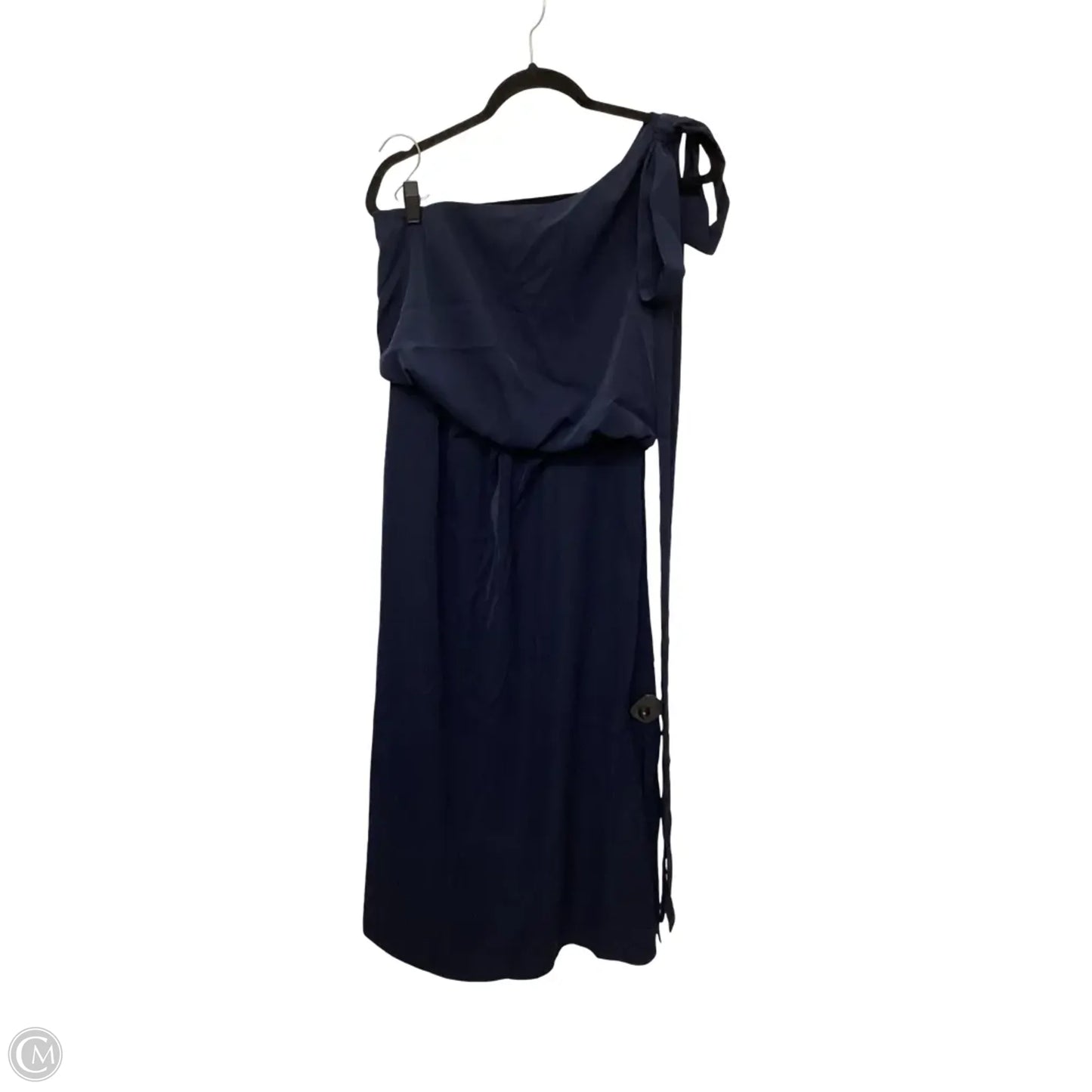 Designer Dress Casual Midi By Amylynn In Navy, Size: L