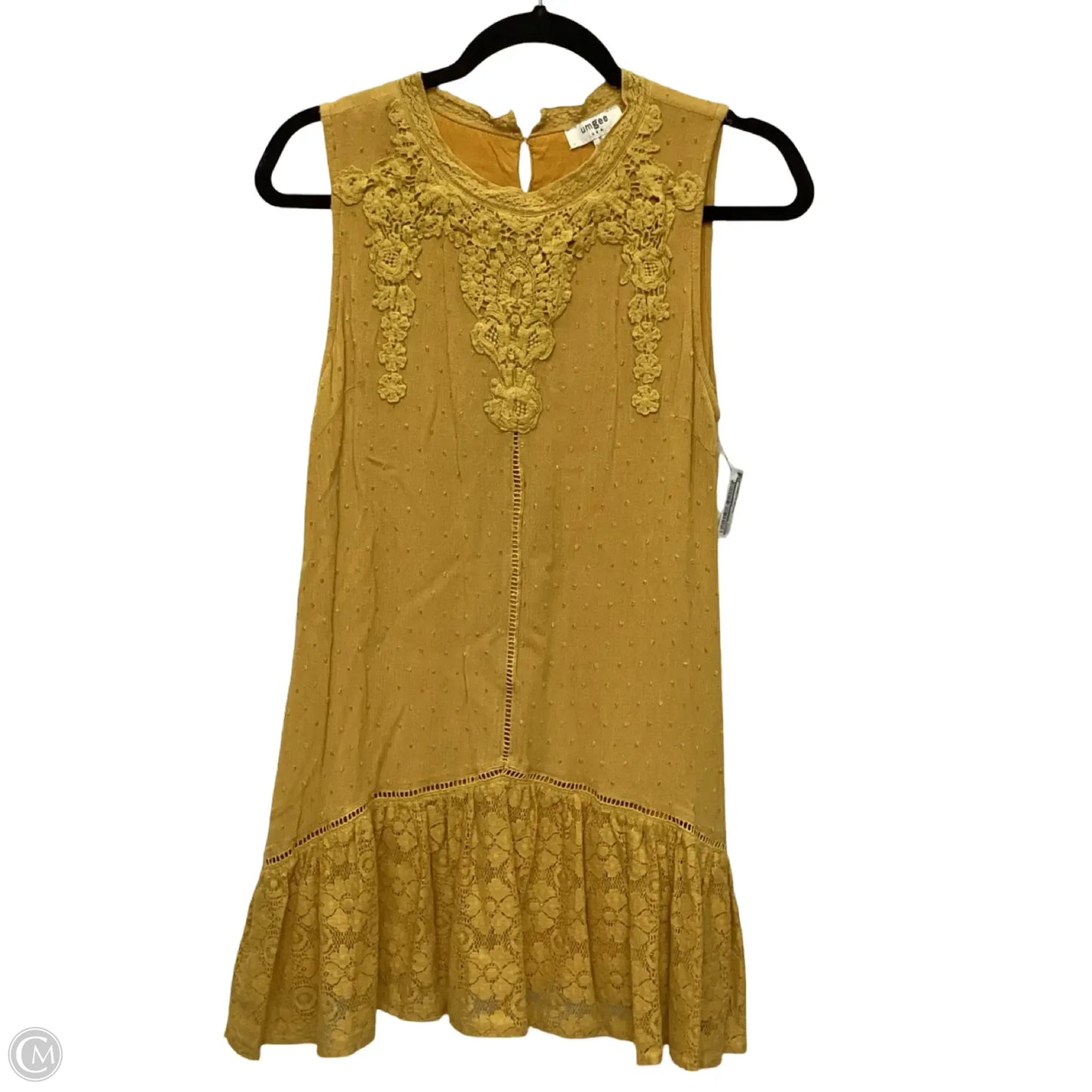 Dress Casual Short By Umgee In Yellow, Size: S