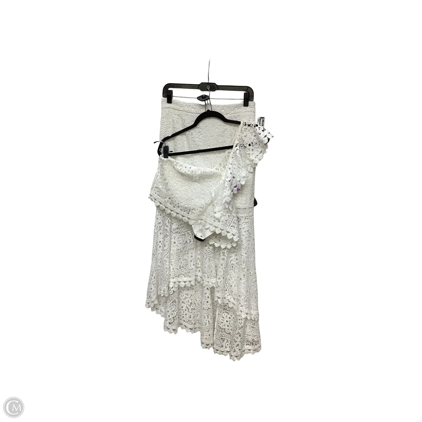 Skirt Set 2pc By Two Sisters In White, Size: Xl