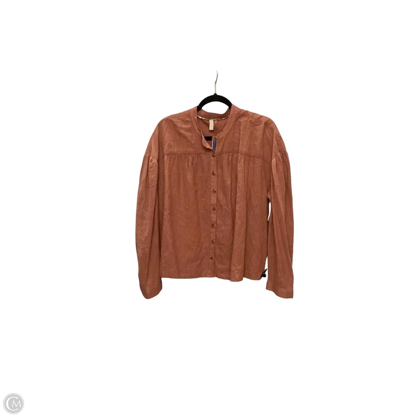 Blouse Long Sleeve By Pilcro In Orange, Size: Xl
