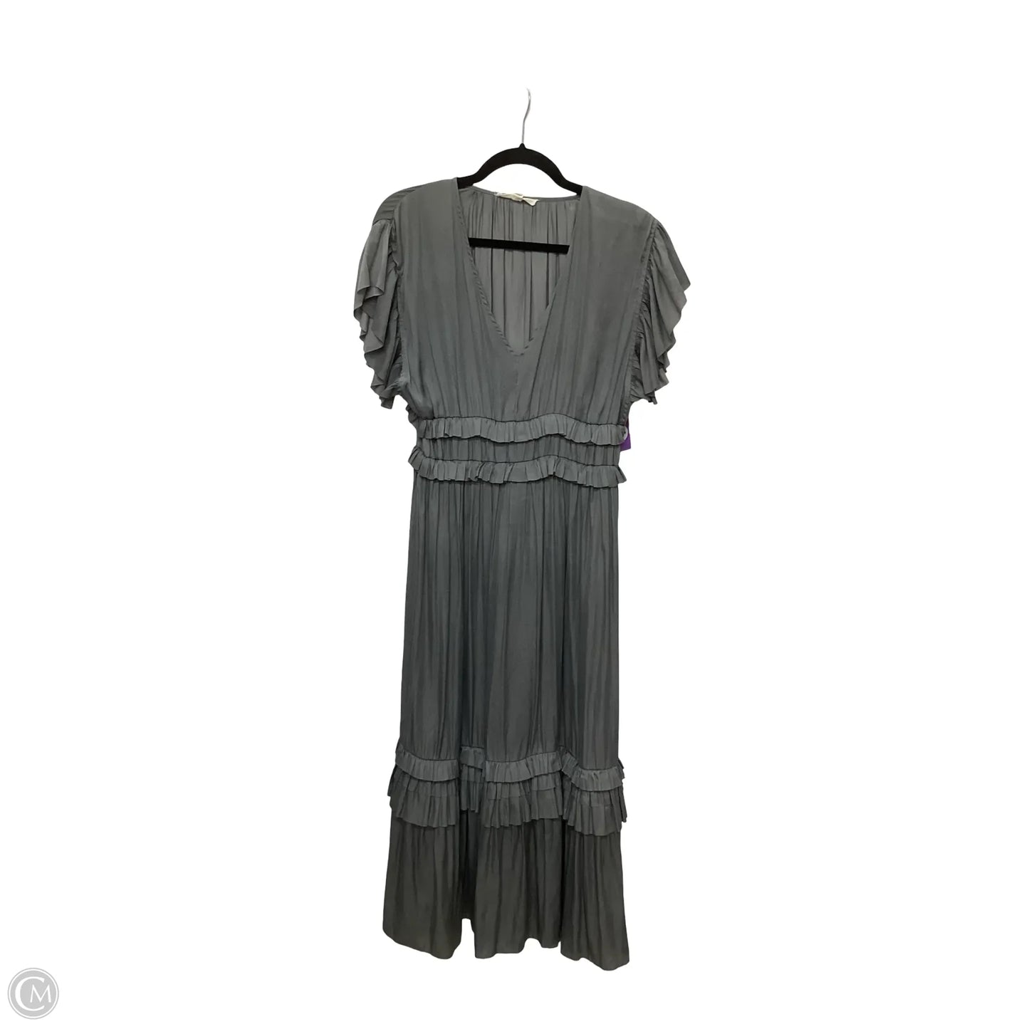 Dress Casual Maxi By Grade & Gather In Grey, Size: S