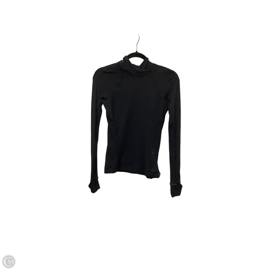 Athletic Top Long Sleeve Hoodie By Lululemon In Black, Size: 4