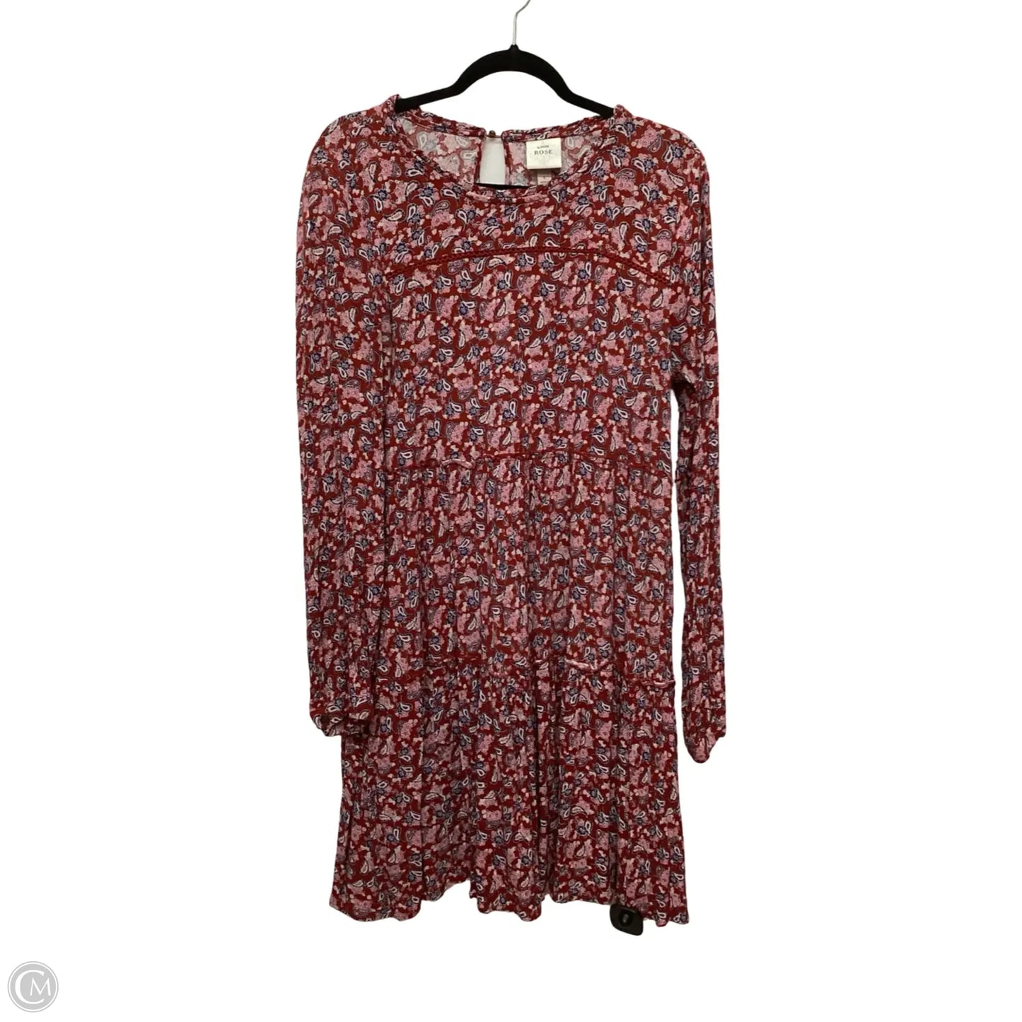 Dress Casual Short By Knox Rose In Red, Size: L
