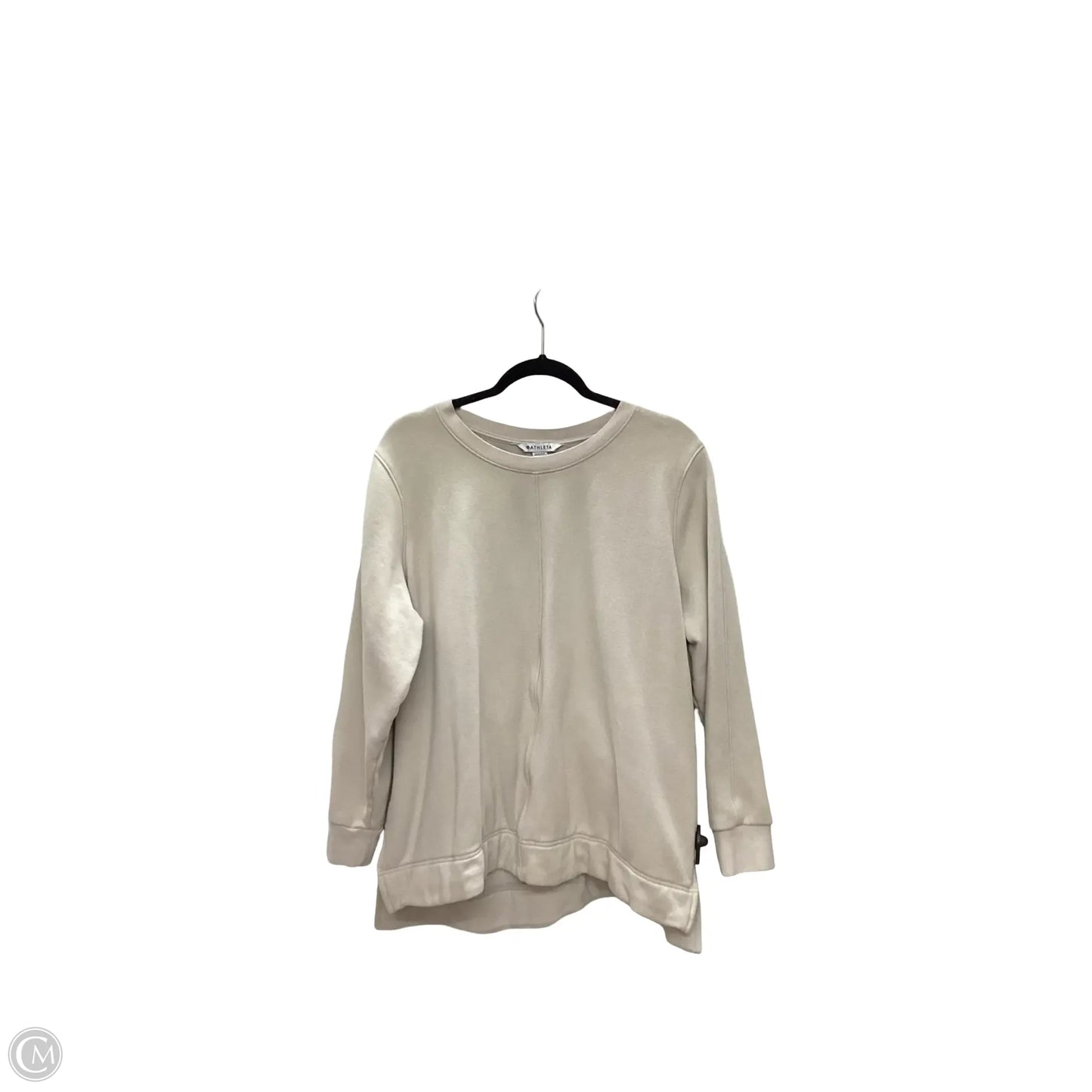 Sweatshirt Crewneck By Athleta In Beige, Size: 1x