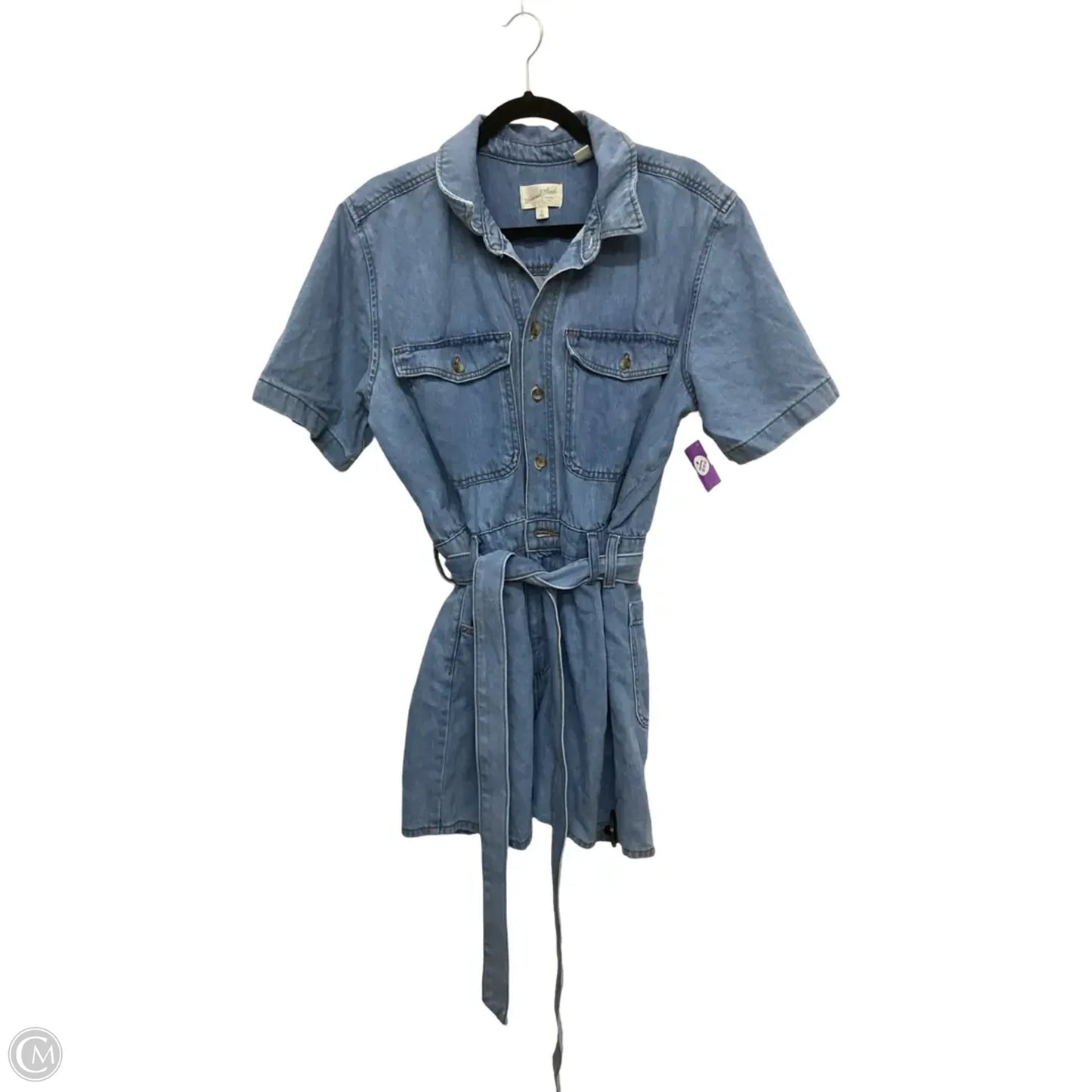 Romper By Universal Thread In Blue Denim, Size: 14