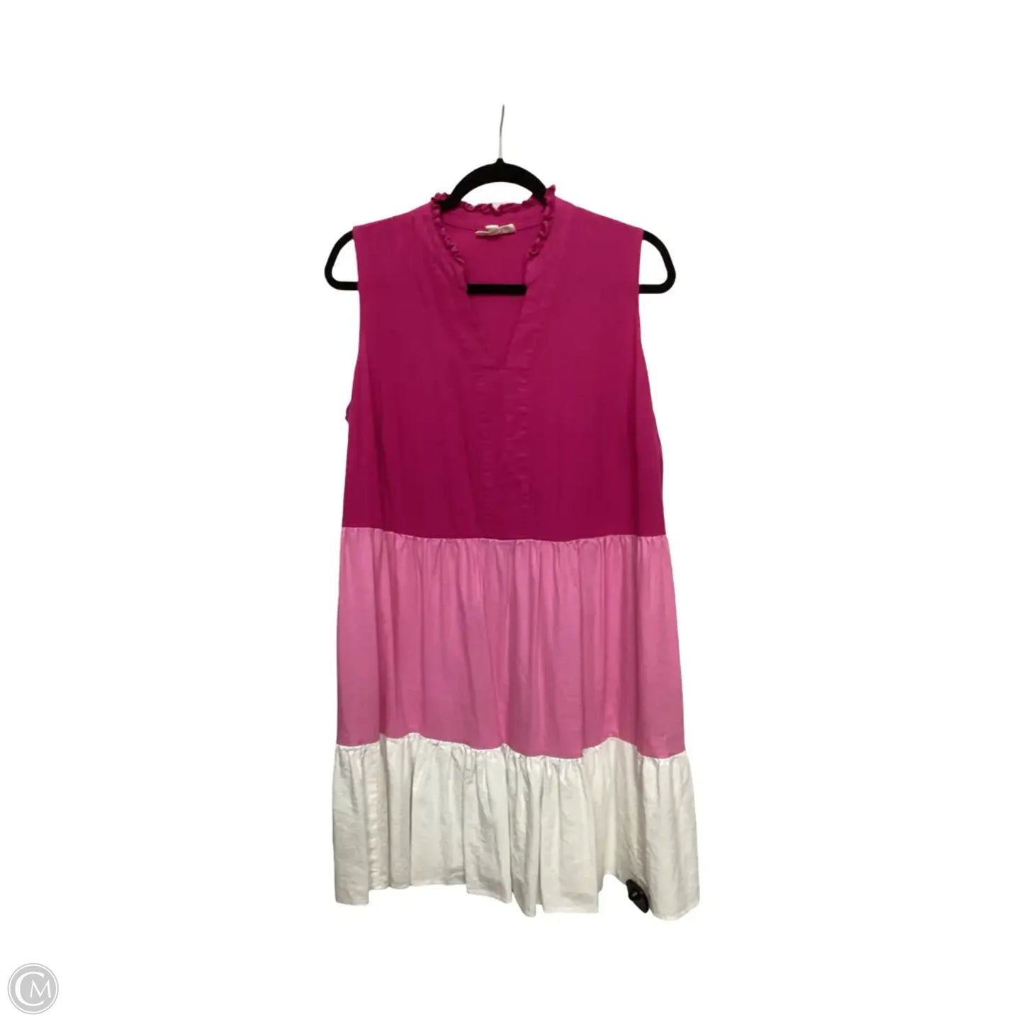 Dress Casual Midi By 52 Seven In Pink, Size: 1x